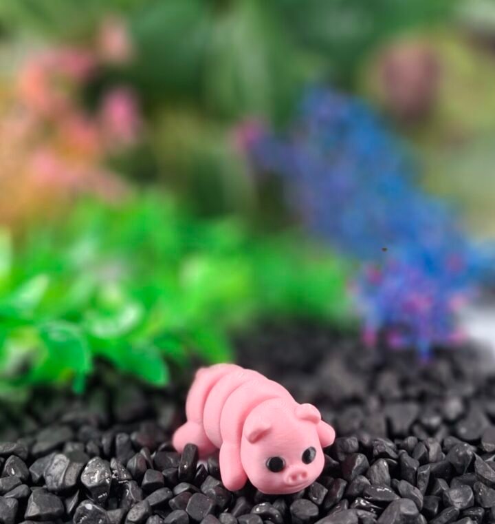 Pig keychain
