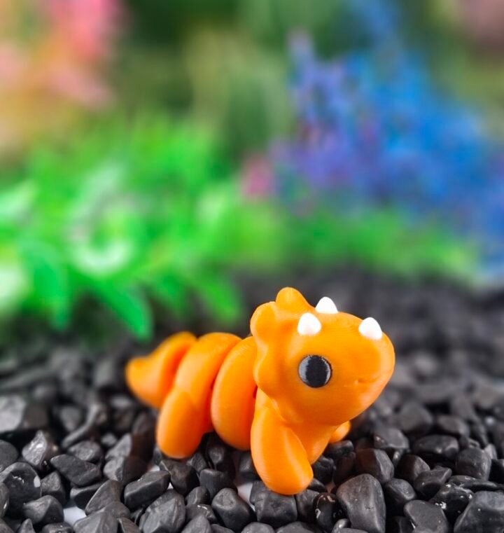Triceratops keychain