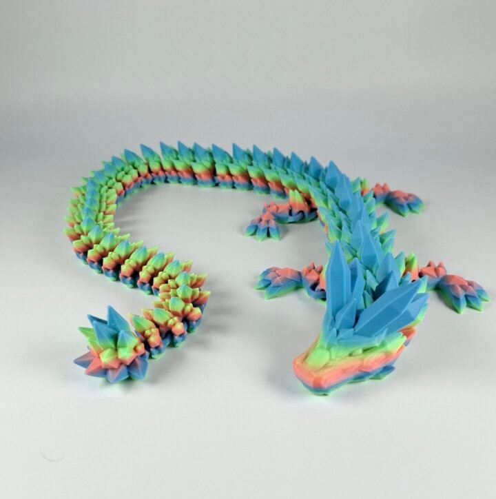 Articulated  Long Crystal Dragon