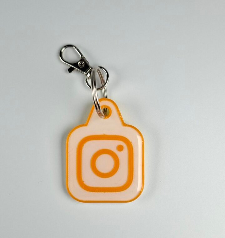 NFC Instagram keychain