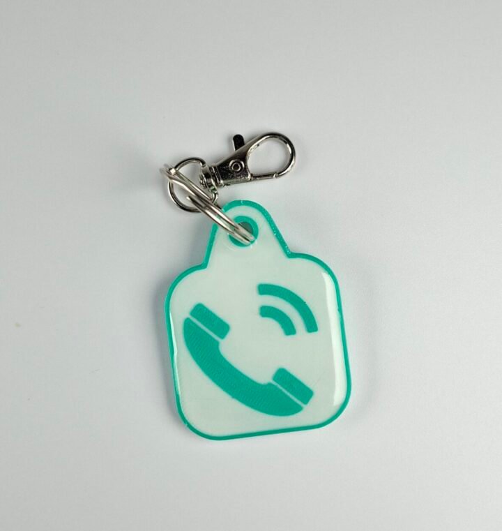 NFC Contact number keychain