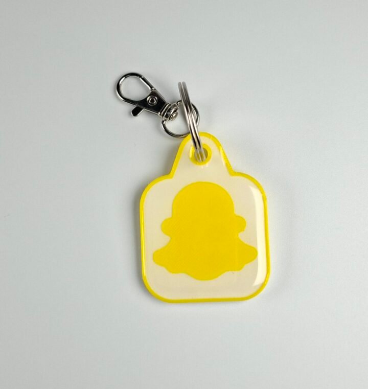 NFC Snapchat keychain