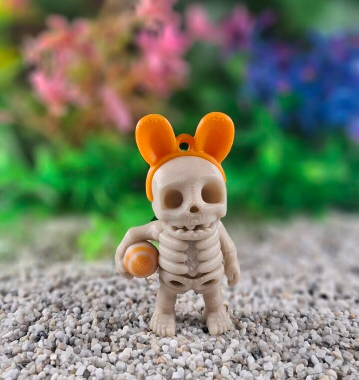 Easter Skeleton Keychain