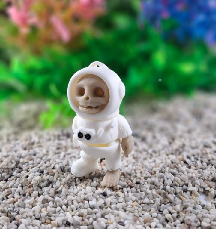 Skeleton Astronaut Keychain