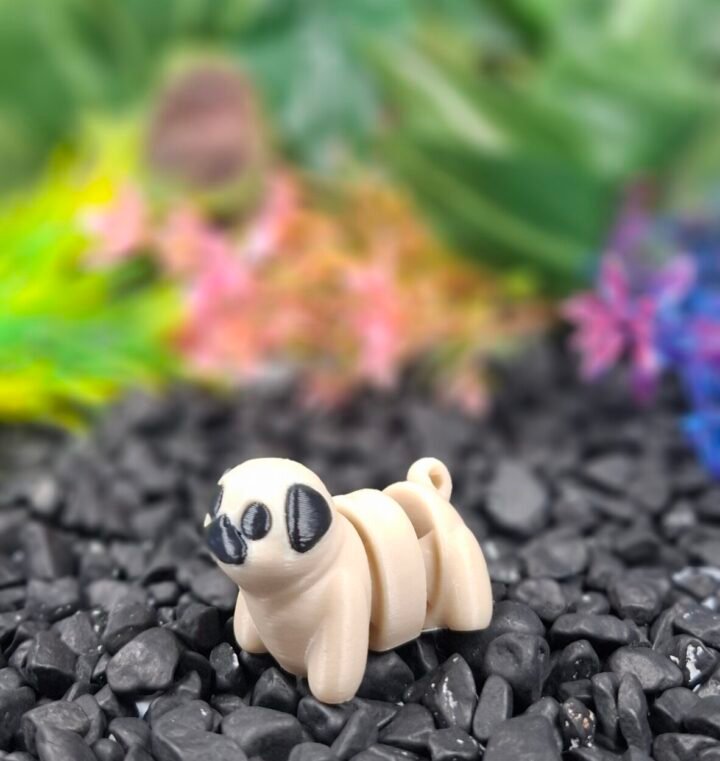 Pug keychain